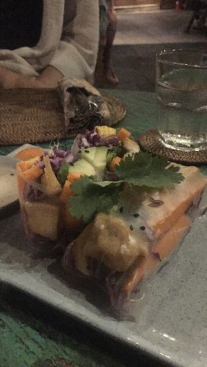 tofu summer rolls at Drifter Surf Shop & Cafe in Pecatu