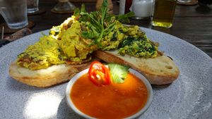 Tofu Scramble at Drifter Surf Shop & Cafe in Pecatu