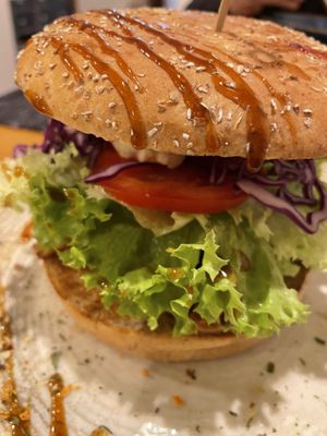 Vins bbq burger  at Vins Vegan in Feistritz An Der Drau