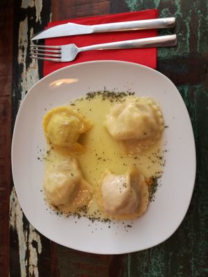 Dreierlei Kärntnernudel at Vins Vegan in Feistritz An Der Drau