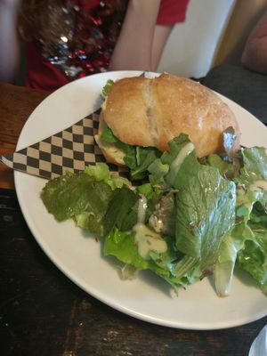 Hummus sandwich at The Yard Kitchen in Penrith