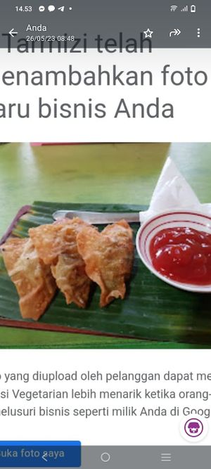 Samosa at Tulasi Vegetarian in Ubud