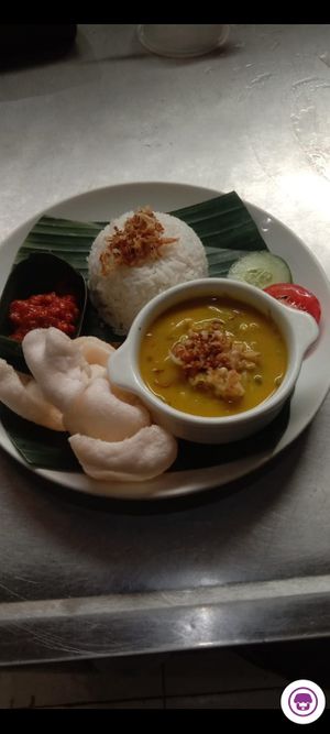 Rice soto at Tulasi Vegetarian in Ubud
