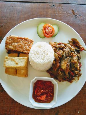 Serondeng terong(egg plant) at Tulasi Vegetarian in Ubud