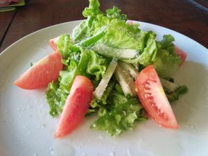 Green salad at Tulasi Vegetarian in Ubud