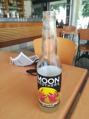 Moon brothers at Veggie Cafe in Albufeira