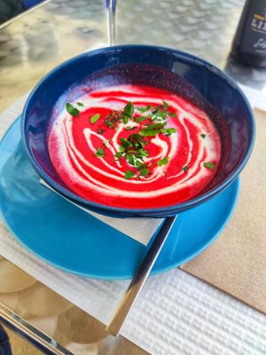 Sopa do dia at Veggie Cafe in Albufeira