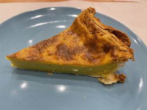 Lemon pastry - Portuguese traditional dessert  at Veggie Cafe in Albufeira