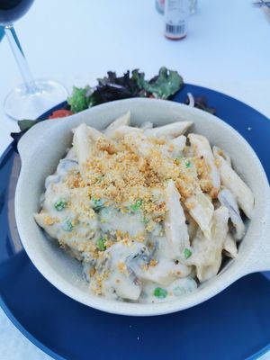 Carbonara at Veggie Cafe in Albufeira