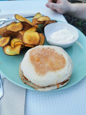 Bifana Seitan at Veggie Cafe in Albufeira
