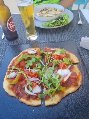 Pizza at Veggie Cafe in Albufeira