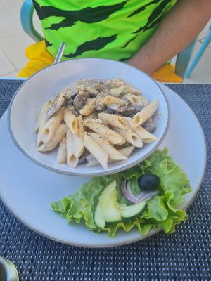 Carbonara at Veggie Cafe in Albufeira