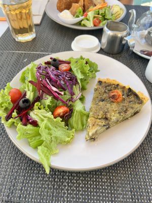 Vegan Quiche  at Veggie Cafe in Albufeira