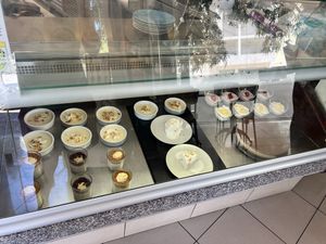 Dessert selection  at Veggie Cafe in Albufeira
