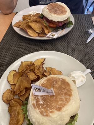 Burgers  at Veggie Cafe in Albufeira
