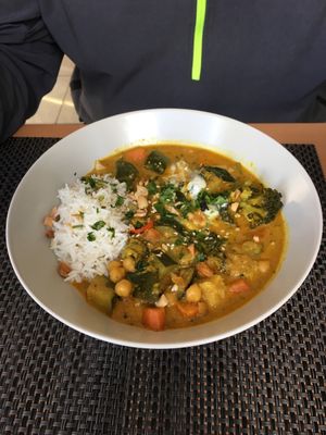 Chick pea curry  at Veggie Cafe in Albufeira