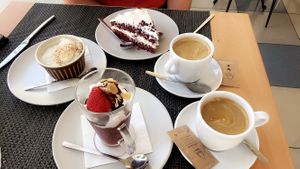 Coffee & desserts  at Veggie Cafe in Albufeira