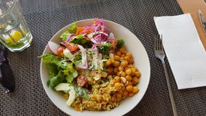 Buddha bowl at Veggie Cafe in Albufeira