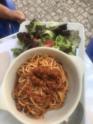 Spaghetti  at Veggie Cafe in Albufeira