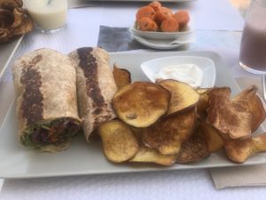 Wrap at Veggie Cafe in Albufeira