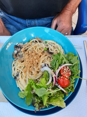 Carbonara at Veggie Cafe in Albufeira