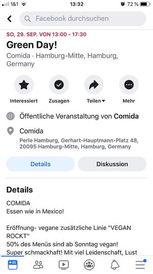 Opening this Sunday, the new vegan line at Comida   at Comida Taqueria Mexicana in Hamburg