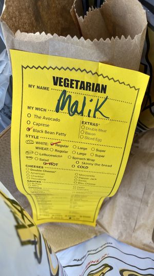 Ordering was different 
Had to write down what you wanted and then bring it to the register  at Which Wich in Port St Lucie