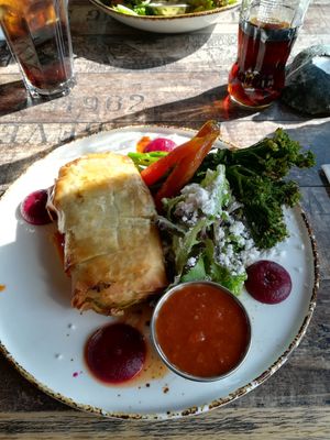 Vegetable Pie (vegan) at Pakkhus in Hofn I Hornafirdi