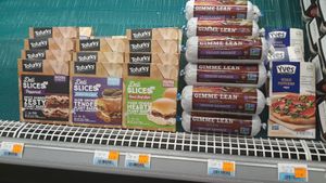 vegan meats at Cook's Natural Market and Cafe in Rogers