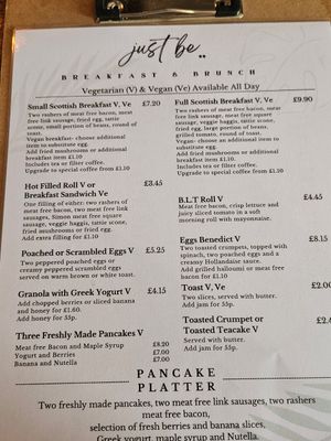 Breakfast at Just Be Bistro in Lockerbie