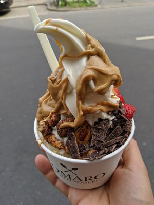 Vegan peanut sauce at YOMARO in Dusseldorf