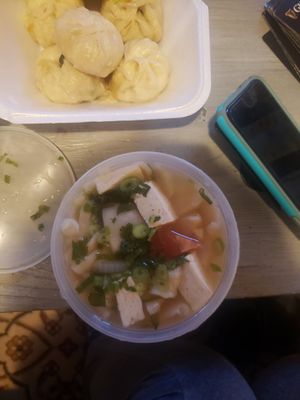 tofu noodle soup! at Anyetsang's Little Tibet Restaurant in Bloomington