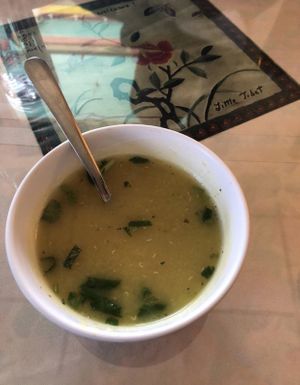 Lentil soup! at Anyetsang's Little Tibet Restaurant in Bloomington