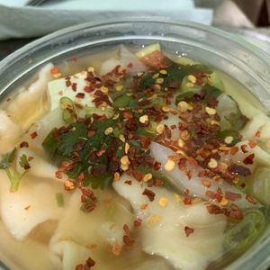 Kham Amdo Thugpa - hearty stew with noodles. at Anyetsang's Little Tibet Restaurant in Bloomington
