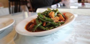 Yum! Veggies at Anyetsang's Little Tibet Restaurant in Bloomington