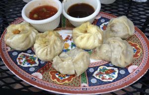 Tibetan dumplings  at Anyetsang's Little Tibet Restaurant in Bloomington