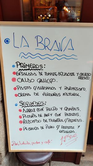 Menú del dia at La Brava in Ourense