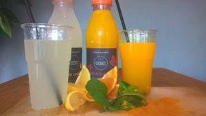 Fresh lemonade at Voodies in Vienna