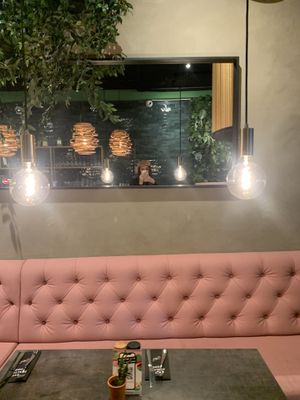 sitting area at The Avocado Show - Stalpertstraat in Amsterdam