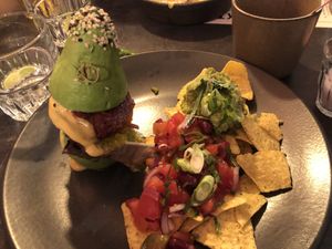 Avocado burger   at The Avocado Show - Stalpertstraat in Amsterdam