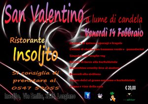 San Valentino at Insoljto Ristorante in Longiano