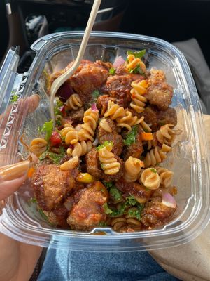 Chickpea pasta + mushrooms-$16 at Blueberry Cafe in Newark