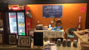 Our back wall at Egyptian Koshery in Midland