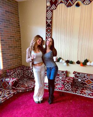 Some lady’s enjoying the atmosphere  at Egyptian Koshery in Midland