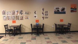 Seating at Egyptian Koshery in Midland