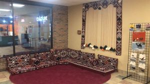 Arabic seating at Egyptian Koshery in Midland