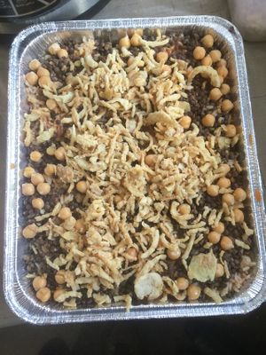 party trays available, serves about 10 people only $50 + tax at Egyptian Koshery in Midland