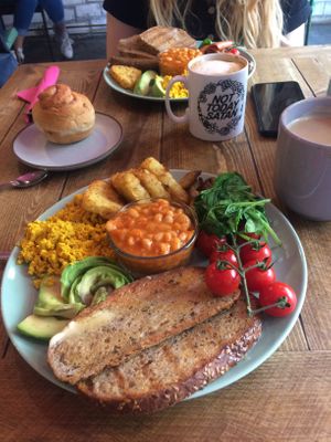 GF full english  at Humblest of Pleasures in Hebden Bridge