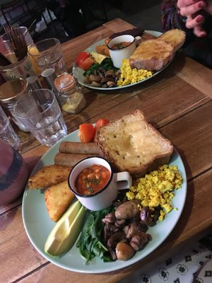 GF full english  at Humblest of Pleasures in Hebden Bridge