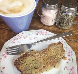 Banana biscoff cake at Humblest of Pleasures in Hebden Bridge